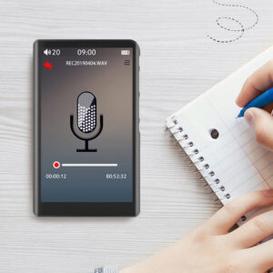 RUIZU MP3 player Η9 με οθόνη αφής 3.8", 16GB, BT, 1000mAh, μαύρο | Εικόνα & Ήχος | elabstore.gr