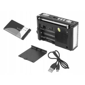 SMIC φορητό ραδιόφωνο & ηχείο MK-918 με φακό, BT/USB/TF/AUX, μαύρο | Εικόνα & Ήχος | elabstore.gr