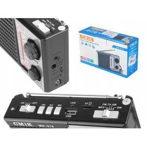 SMIC φορητό ραδιόφωνο & ηχείο MK-918 με φακό, BT/USB/TF/AUX, μαύρο | Εικόνα & Ήχος | elabstore.gr