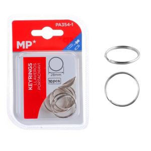 MP μεταλλικοί κρίκοι κλειδιών PA354-1, 28mm, 10τμχ | Αναλώσιμα - Είδη Γραφείου | elabstore.gr