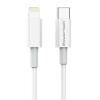 POWERTECH καλώδιο USB-C σε Lightning PTR-0107, 20W, PD, 1m, λευκό | Αξεσουάρ κινητών | elabstore.gr