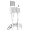 POWERTECH καλώδιο USB σε Micro USB eco PTR-0109, 12W 2.4A, 1m, λευκό | Αξεσουάρ κινητών | elabstore.gr