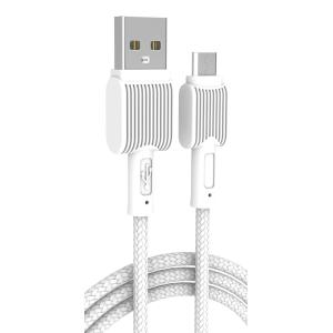 POWERTECH καλώδιο USB σε Micro USB eco PTR-0109, 12W 2.4A, 1m, λευκό | Αξεσουάρ κινητών | elabstore.gr