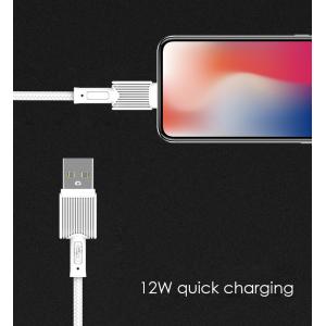 POWERTECH καλώδιο USB σε Lightning eco PTR-0110, 12W 2.4A, 1m, λευκό | Αξεσουάρ κινητών | elabstore.gr