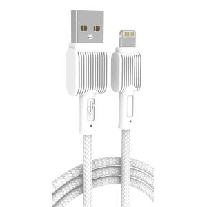 POWERTECH καλώδιο USB σε Lightning eco PTR-0110, 12W 2.4A, 1m, λευκό | Αξεσουάρ κινητών | elabstore.gr