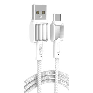 POWERTECH καλώδιο USB σε USB-C eco PTR-0111, 12W 2.4A, 1m, λευκό | Αξεσουάρ κινητών | elabstore.gr