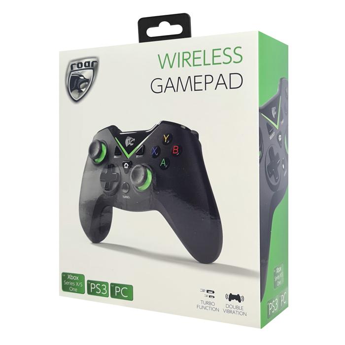 ROAR ασύρματο gamepad RR-0018 για Xbox X/S/One, PS3 & PC, μαύρο | eLabstore.gr ROAR ασύρματο gamepad RR-0018 για Xbox X/S/One, PS3 & PC, μαύρο | Συνοδευτικά PC | elabstore.gr