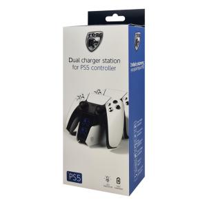 ROAR βάση φόρτισης gamepad RR-0020 για 2x PS5 DualSense, λευκή | Συνοδευτικά PC | elabstore.gr