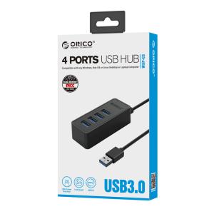 ORICO USB hub W5P-U3, 4x USB θύρες, 5Gbps, μαύρο | Συνοδευτικά PC | elabstore.gr