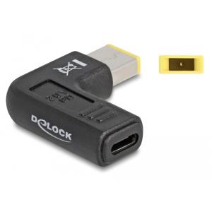DELOCK αντάπτορας τροφοδοσίας 60003 USB-C σε Lenovo 11x4.5mm, 90°, μαύρο | Αξεσουάρ για Laptop | elabstore.gr