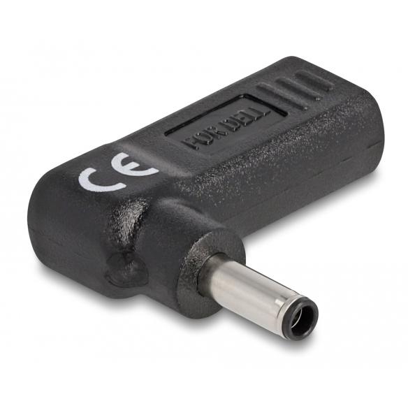 DELOCK αντάπτορας τροφοδοσίας 60007, USB-C σε Dell 4.5x3mm, 90°, μαύρος | eLabstore.gr DELOCK αντάπτορας τροφοδοσίας 60007, USB-C σε Dell 4.5x3mm, 90°, μαύρος | Αξεσουάρ για Laptop | elabstore.gr