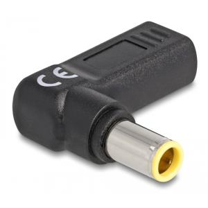 DELOCK αντάπτορας τροφοδοσίας 60012, USB-C σε IBM 7.9x5.5mm, 90°, μαύρος | eLabstore.gr DELOCK αντάπτορας τροφοδοσίας 60012, USB-C σε IBM 7.9x5.5mm, 90°, μαύρος | Αξεσουάρ για Laptop | elabstore.gr