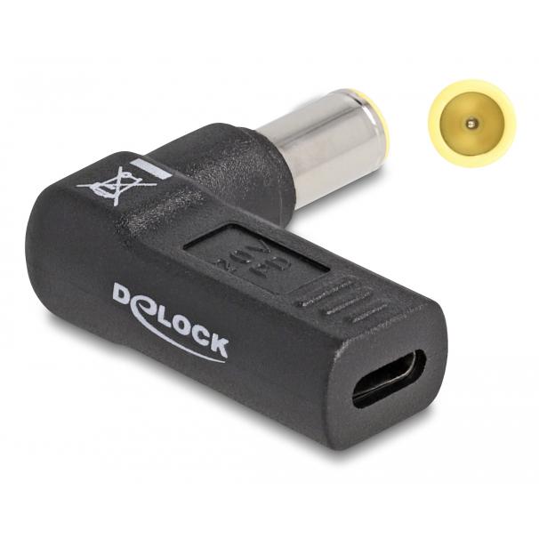DELOCK αντάπτορας τροφοδοσίας 60012, USB-C σε IBM 7.9x5.5mm, 90°, μαύρος | eLabstore.gr DELOCK αντάπτορας τροφοδοσίας 60012, USB-C σε IBM 7.9x5.5mm, 90°, μαύρος | Αξεσουάρ για Laptop | elabstore.gr