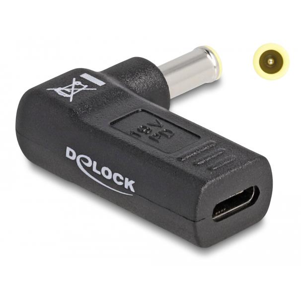 DELOCK αντάπτορας τροφοδοσίας 60013 USB-C σε Samsung 5.5x3mm, 90°, μαύρο | eLabstore.gr DELOCK αντάπτορας τροφοδοσίας 60013 USB-C σε Samsung 5.5x3mm, 90°, μαύρο | Αξεσουάρ για Laptop | elabstore.gr
