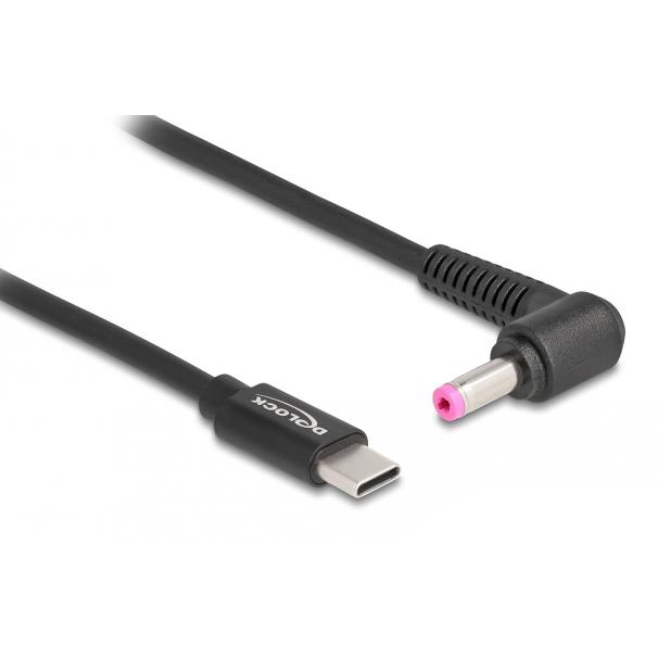 DELOCK καλώδιο τροφοδοσίας 87973, USB-C σε HP 4.8x1.7mm, 1.5m, μαύρο | eLabstore.gr DELOCK καλώδιο τροφοδοσίας 87973, USB-C σε HP 4.8x1.7mm, 1.5m, μαύρο | Αξεσουάρ για Laptop | elabstore.gr