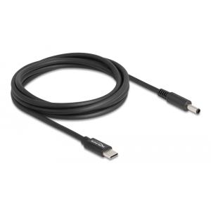 DELOCK καλώδιο τροφοδοσίας 87974, USB-C σε Dell 4.5x3mm, 1.5m, μαύρο | Αξεσουάρ για Laptop | elabstore.gr