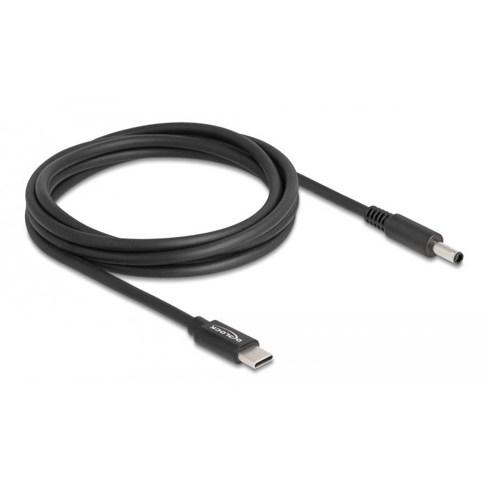 DELOCK καλώδιο τροφοδοσίας 87974, USB-C σε Dell 4.5x3mm, 1.5m, μαύρο | eLabstore.gr DELOCK καλώδιο τροφοδοσίας 87974, USB-C σε Dell 4.5x3mm, 1.5m, μαύρο | Αξεσουάρ για Laptop | elabstore.gr