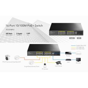 CUDY PoE+ switch FS1018PS1, 16-port 10/100M PoE+, SFP & 2x uplink, 200W | Δικτυακά | elabstore.gr