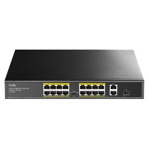 CUDY PoE+ switch FS1018PS1, 16-port 10/100M PoE+, SFP & 2x uplink, 200W | Δικτυακά | elabstore.gr
