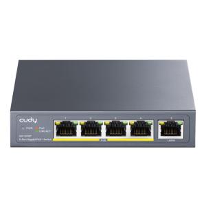 CUDY PoE+ switch GS1005P, 5-port 10/100/1000Mbps PoE+, 60W | Δικτυακά | elabstore.gr