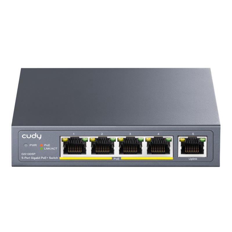 CUDY PoE+ switch GS1005P, 5-port 10/100/1000Mbps PoE+, 60W | eLabstore.gr CUDY PoE+ switch GS1005P, 5-port 10/100/1000Mbps PoE+, 60W | Δικτυακά | elabstore.gr