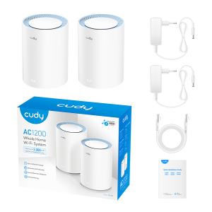 CUDY Wi-Fi mesh system M1200, AC1200 1200Mbps, dual band, 2τμχ | Δικτυακά | elabstore.gr