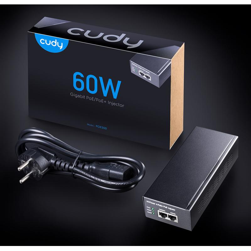 CUDY Gigabit PoE+/PoE injector POE300, 60W | eLabstore.gr CUDY Gigabit PoE+/PoE injector POE300, 60W | Δικτυακά | elabstore.gr