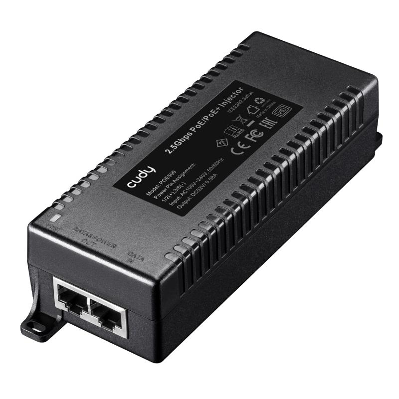 CUDY 2.5Gbps PoE+/PoE injector POE500, 30W | eLabstore.gr CUDY 2.5Gbps PoE+/PoE injector POE500, 30W | Δικτυακά | elabstore.gr