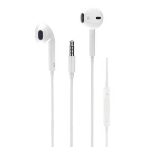 POWERTECH earphones με μικρόφωνο Classic, 3.5mm, 1.2m, λευκά | Αξεσουάρ κινητών | elabstore.gr