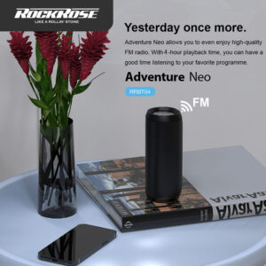 ROCKROSE φορητό ηχείο Adventure Neo, 10W, BT/SD/AUX/USB, FM, μαύρο | Εικόνα & Ήχος | elabstore.gr