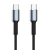 ROCKROSE καλώδιο USB-C σε USB-C Aspire CC, 60W PD, 1m, μαύρο | Αξεσουάρ κινητών | elabstore.gr