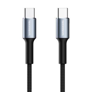 ROCKROSE καλώδιο USB-C σε USB-C Aspire CC, 60W PD, 1m, μαύρο | Αξεσουάρ κινητών | elabstore.gr
