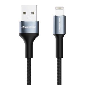 ROCKROSE καλώδιο USB σε Lightning Aspire AL, 2.4A, 1m, μαύρο | Αξεσουάρ κινητών | elabstore.gr