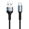 ROCKROSE καλώδιο USB σε Micro USB Aspire AM, 2.4A, 1m, μαύρο | Αξεσουάρ κινητών | elabstore.gr