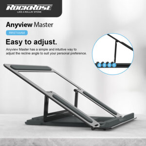 ROCKROSE βάση για laptop Anyview Master, 15.6", ρυθμιζόμενη, γκρι | Αξεσουάρ για Laptop | elabstore.gr
