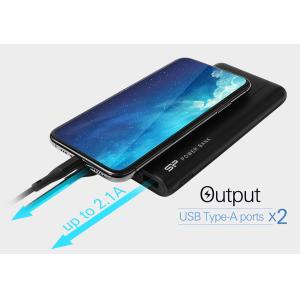 SILICON POWER power bank GP15, 10000mAh, 2x USB output, 2.1A, μαύρο | eLabstore.gr SILICON POWER power bank GP15, 10000mAh, 2x USB output, 2.1A, μαύρο | Αξεσουάρ κινητών | elabstore.gr