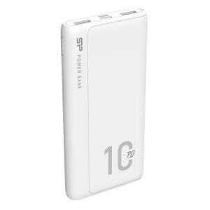 SILICON POWER power bank QP15, 10000mAh, 2x USB & USB Type-C, 3A, λευκό | Αξεσουάρ κινητών | elabstore.gr