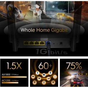 CUDY Wi-Fi 6 mesh router X6, AX1800 1800Mbps, 5x Ethernet ports | Δικτυακά | elabstore.gr