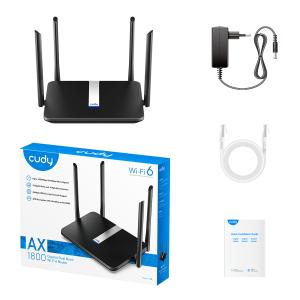 CUDY Wi-Fi 6 mesh router X6, AX1800 1800Mbps, 5x Ethernet ports | Δικτυακά | elabstore.gr