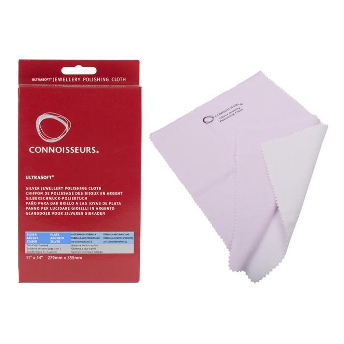 CONNOISSEURS πανάκι γυαλίσματος κοσμήματος Ultrasoft, ασήμι, 279x355mm | eLabstore.gr CONNOISSEURS πανάκι γυαλίσματος κοσμήματος Ultrasoft, ασήμι, 279x355mm | Προσωπική Φροντίδα | elabstore.gr