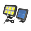 Ηλιακός Επιτοίχιος προβολέας 10W LED με μπαταρία 1800mA και αισθητήρα κίνησης | Φωτισμός | elabstore.gr
