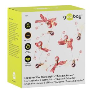GOOBAY LED λαμπάκια Balls & Ribbons 60269, 3000K, 5lm, 10 LED, 1.2m | Οικιακός εξοπλισμός | elabstore.gr