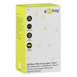 GOOBAY LED λαμπάκια Stars 60332, 3000K, 5lm, 20 LED, 2.2m | Οικιακός εξοπλισμός | elabstore.gr