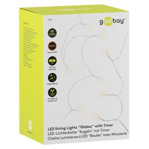 GOOBAY LED λαμπάκια Globes 60333, 3000K, 5lm, 80 LED, 12.15m | Οικιακός εξοπλισμός | elabstore.gr