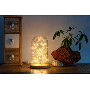 GOOBAY φωτιστικό γυάλινος θόλος με LED 60340, 2700K, USB, 50 LEDs | Φωτισμός | elabstore.gr