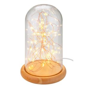 GOOBAY φωτιστικό γυάλινος θόλος με LED 60340, 2700K, USB, 50 LEDs | Φωτισμός | elabstore.gr