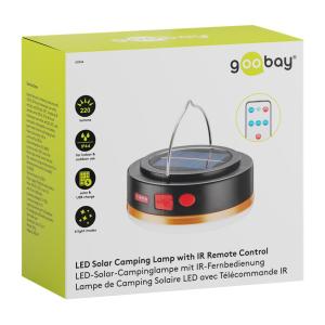 GOOBAY LED ηλιακό φωτιστικό 60344 με χειριστήριο, 220lm, 6800K, IP44 | Φωτισμός | elabstore.gr