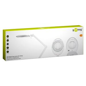 GOOBAY μεγεθυντικός φακός 60360 με σφιγκτήρα, LED, 3 διόπτρες 1.75x | Εργαλεία | elabstore.gr