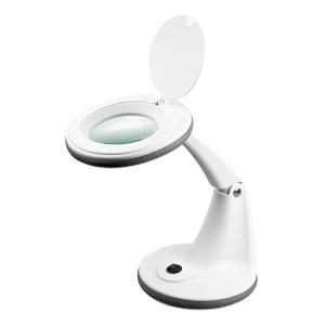 GOOBAY μεγεθυντικός φακός 60366 με βάση, LED, 3 διόπτρες 1.75x, λευκός | Εργαλεία | elabstore.gr