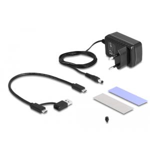 DELOCK converter USB-C σε M.2 & SATA SSD/HDD 64190 με λειτουργία κλώνου | PC & Αναβάθμιση | elabstore.gr